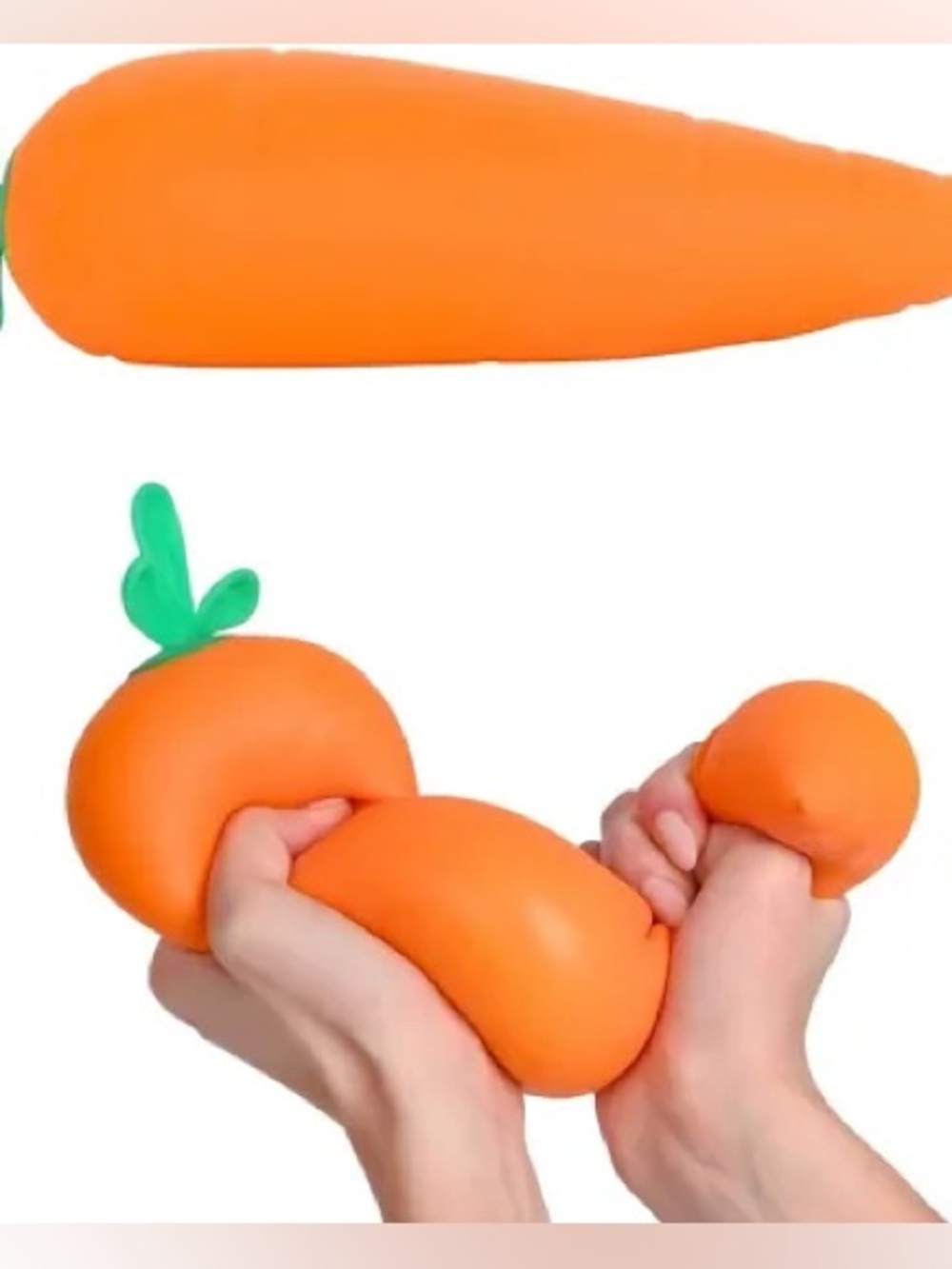 Sunny Days Carrot Squishy Toy 🥕